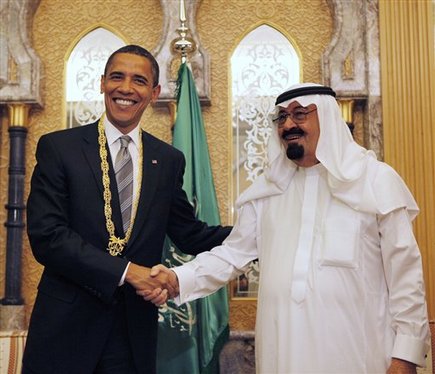 Обама и король Саудии