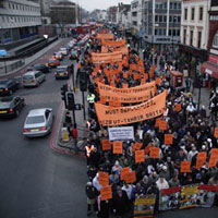 Демонстрация в Англии